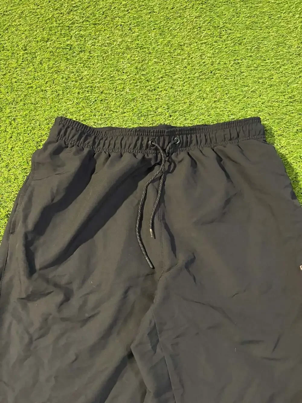 Reebok Men's Black Athletic Woven Jogger Track Pants